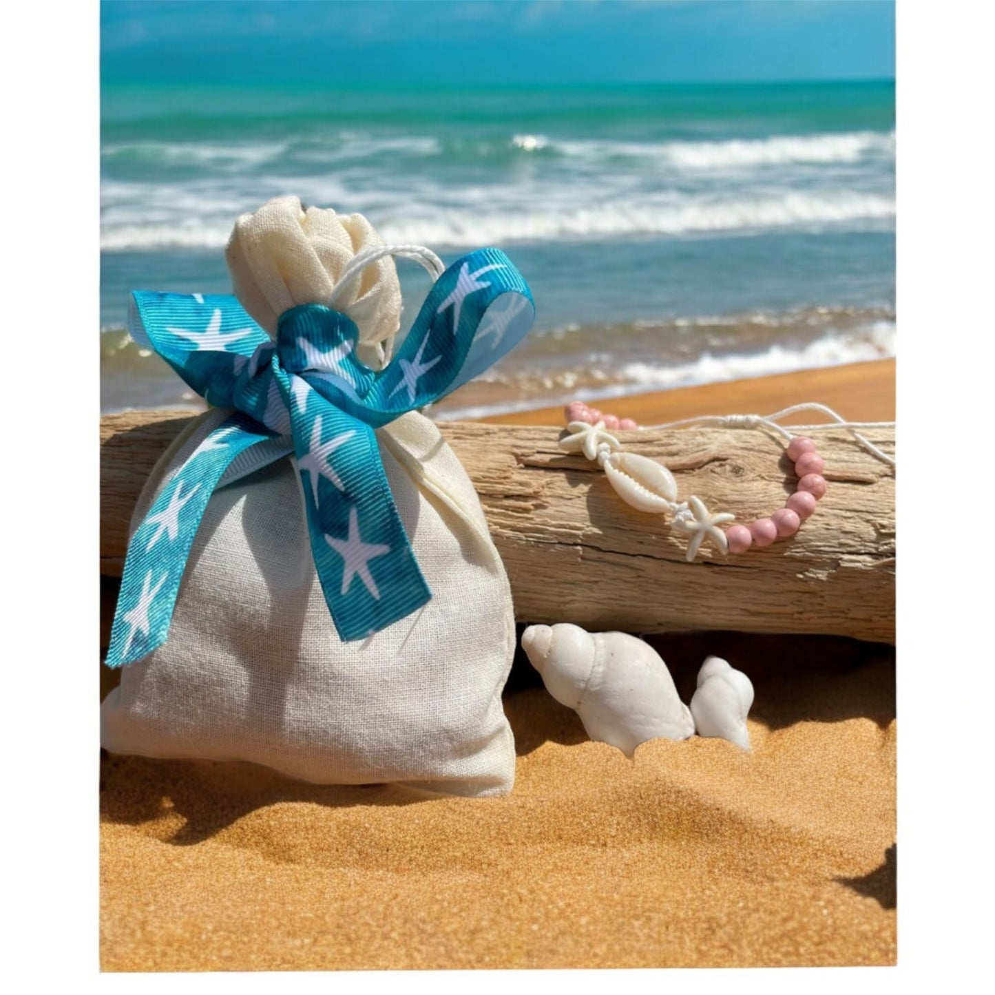 Filled Party Bag - Pink Starfish Bracelet