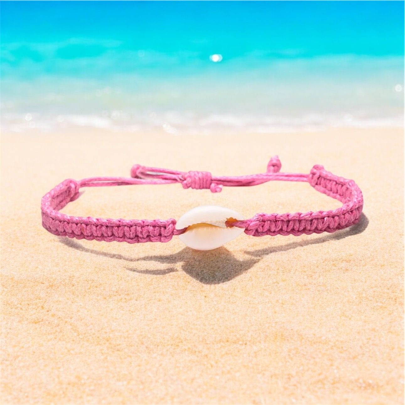 Pink Braided Sea Bracelet