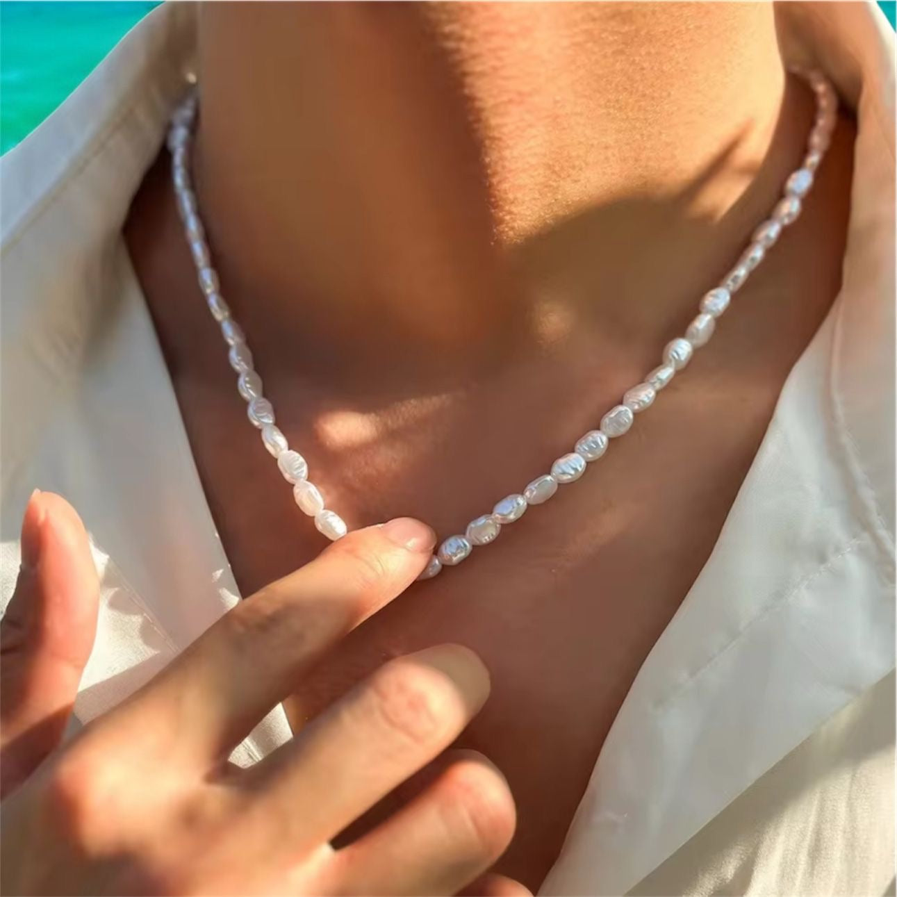 Penida Island - Pearl Choker/Necklace
