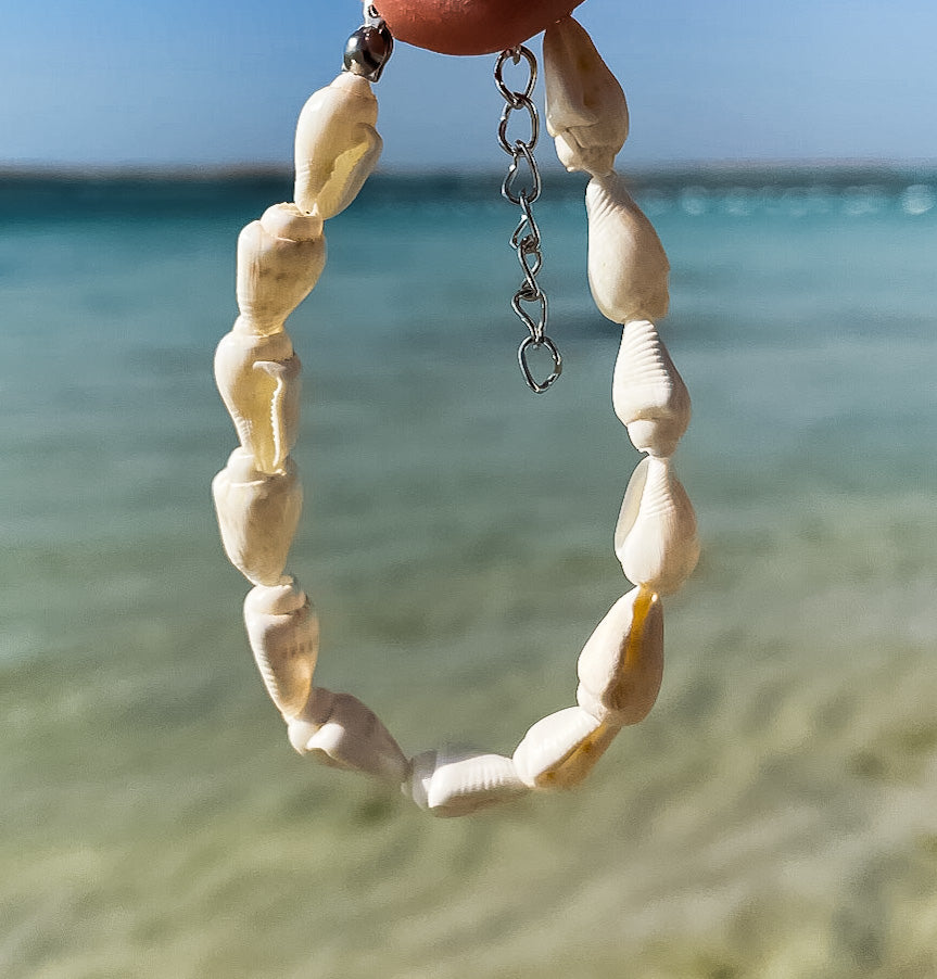 Conch Shell Anklet (Natural or White)
