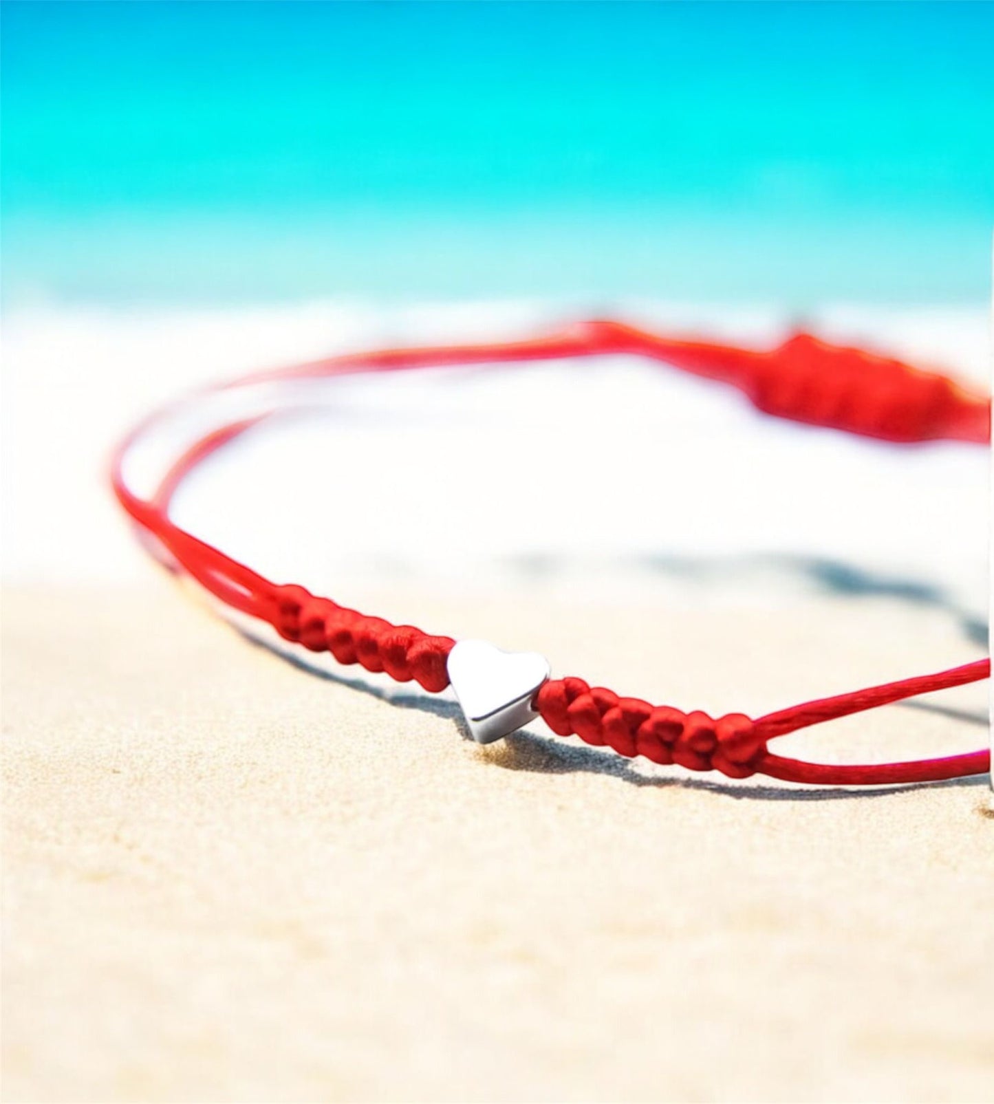 Satin Heart Bracelet