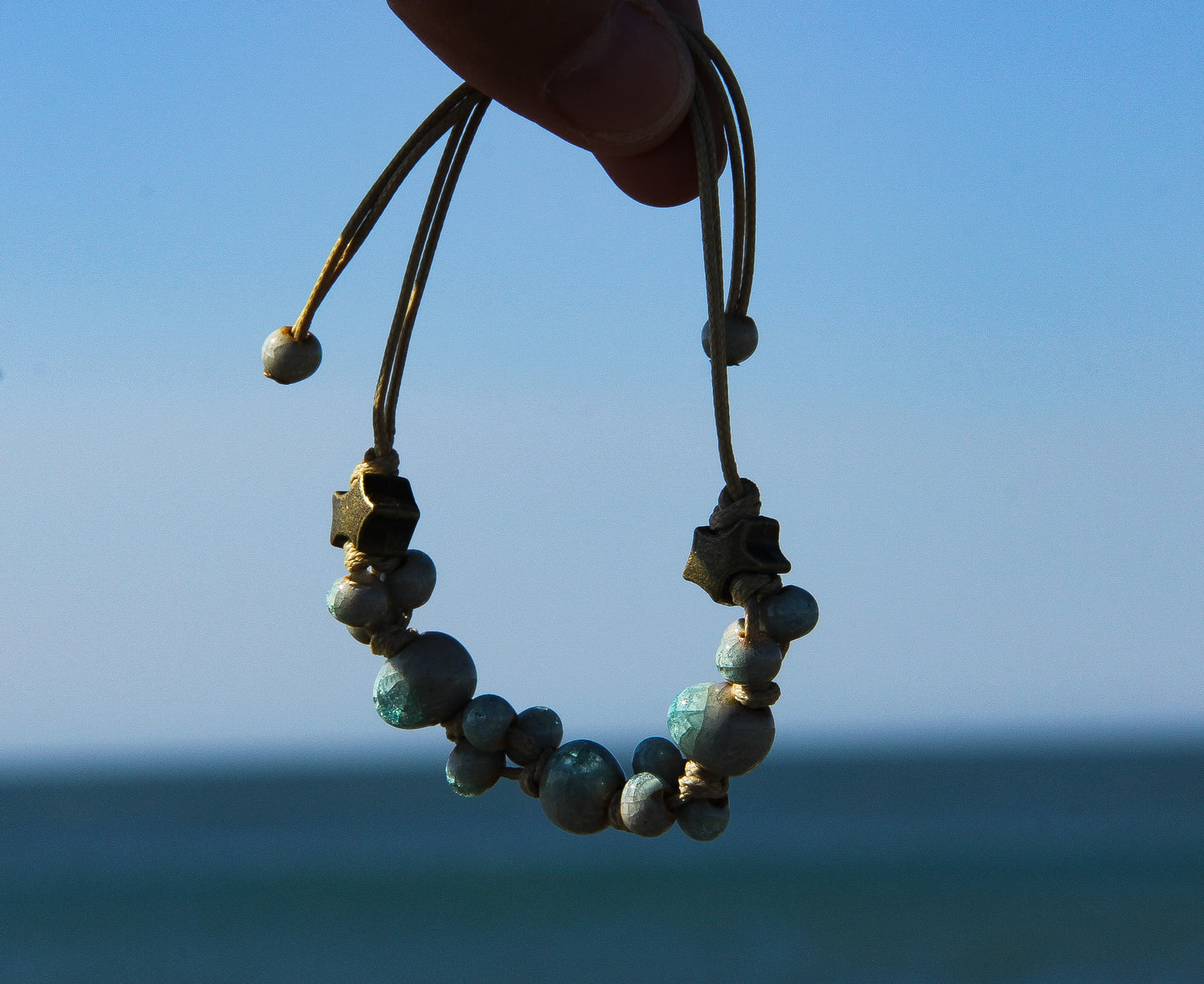 Tangra Crackle-Bead Bracelet