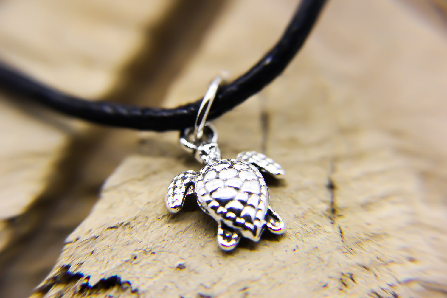 Silver Sea Turtle Pendant | Beach Jewellery UK | Ben's Beach
