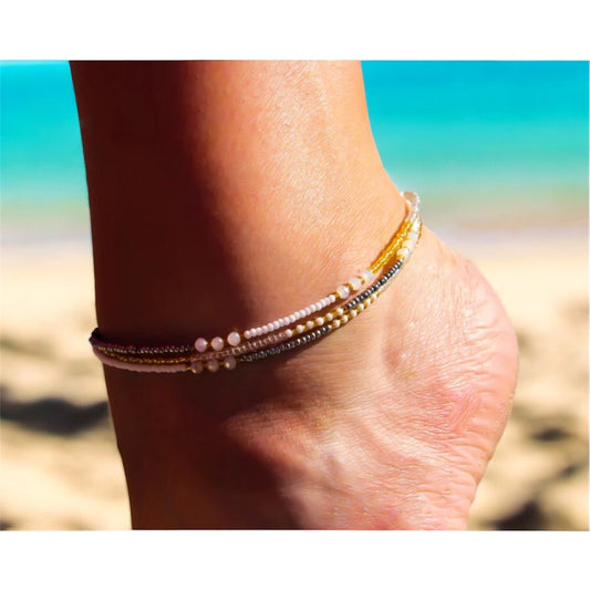 Ikaria - Miyuki Seed Bead Anklet