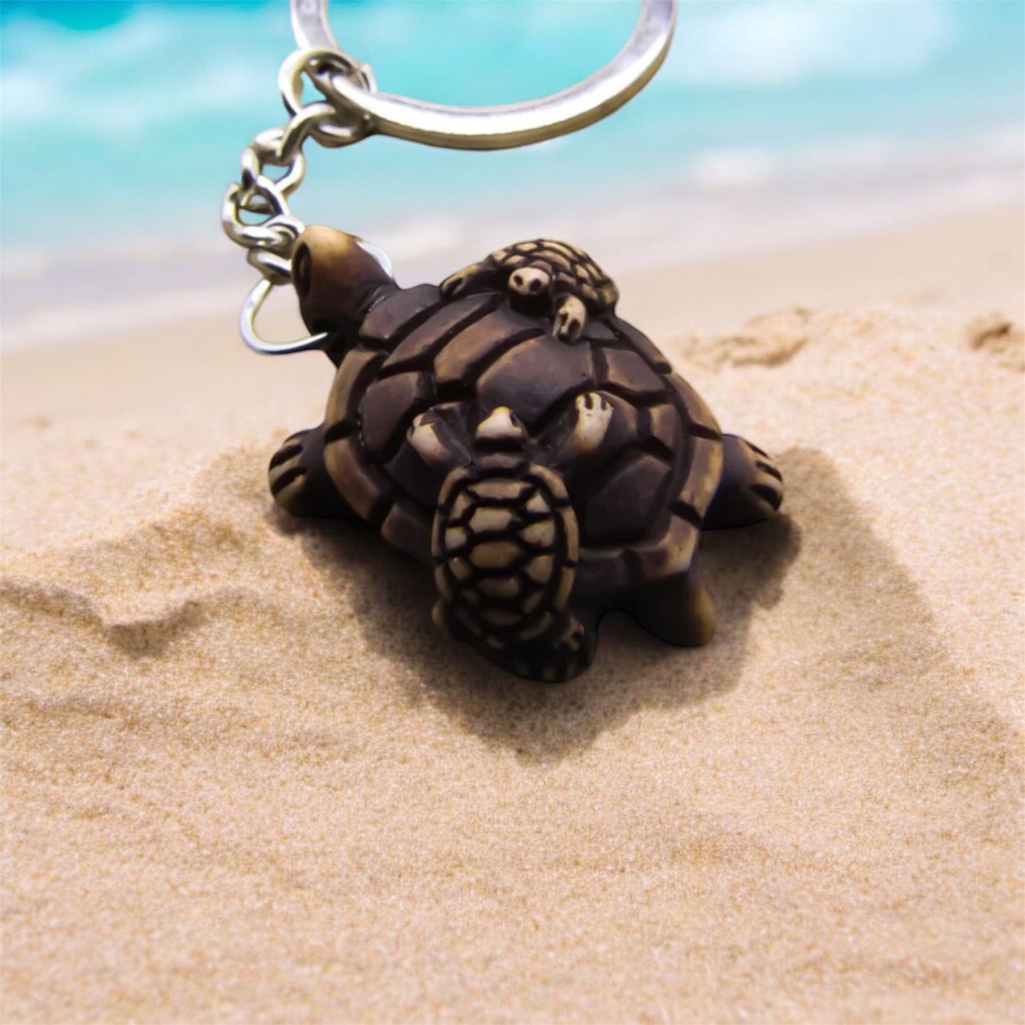 Turtle Family Keyring