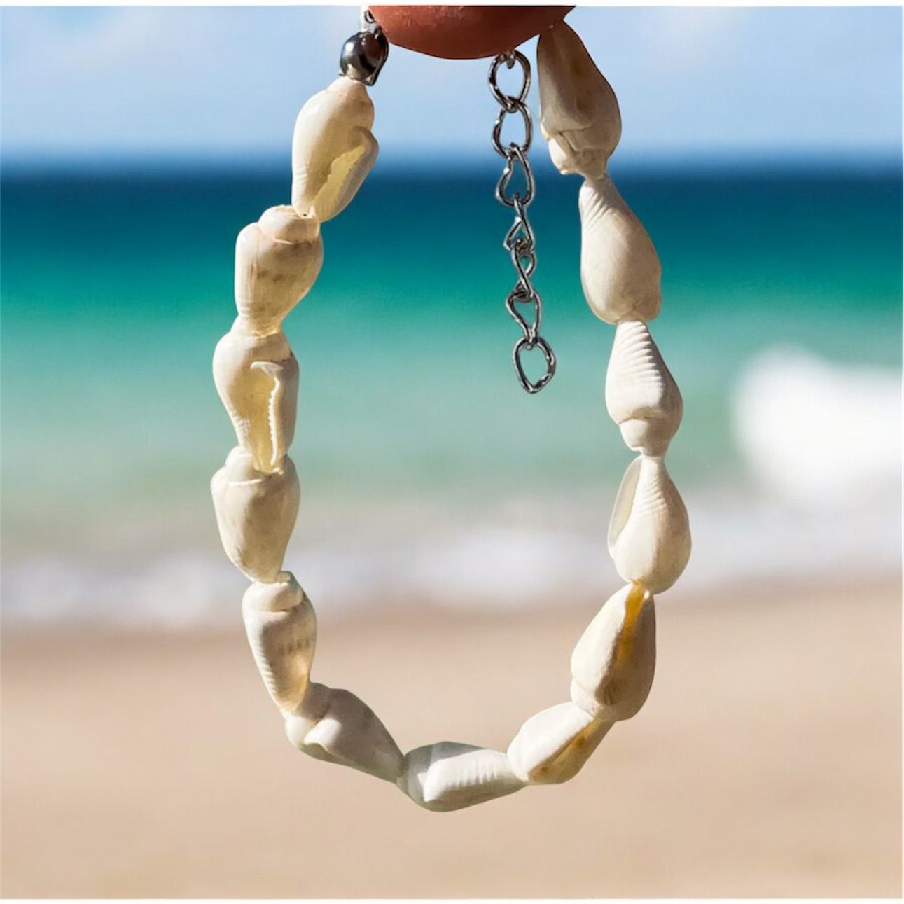 Conch Shell Anklet (Natural or White)