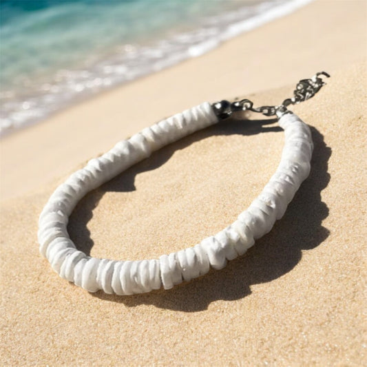 White Puka Shell Bracelet