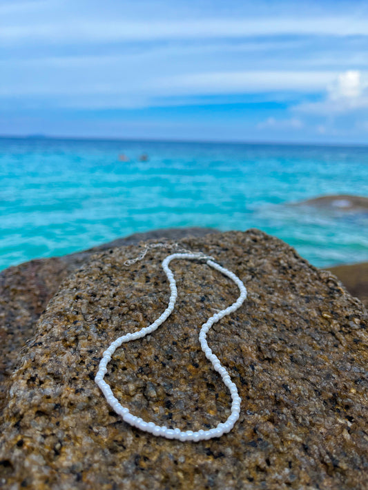 Pearl Beach - Seed Bead Choker