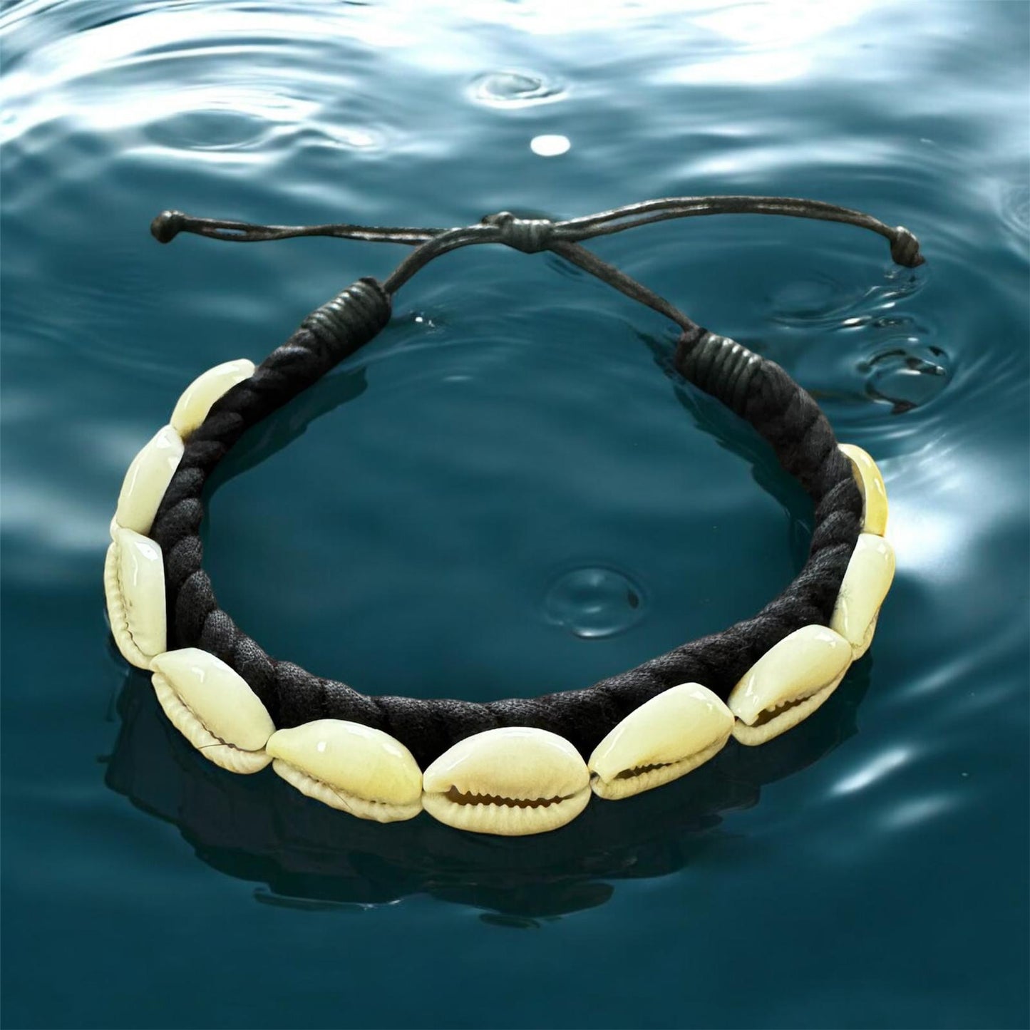 Shell Beach - Hemp Bracelet with Cowrie Shells