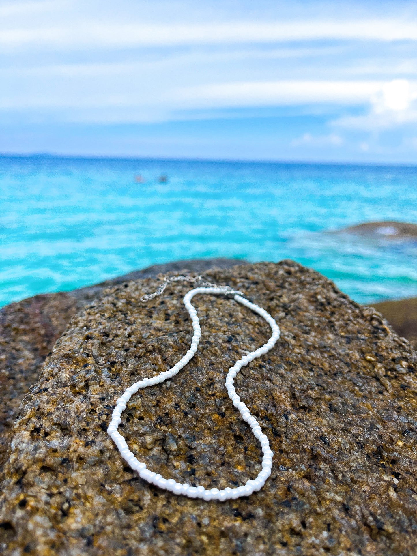 Pearl Beach - Seed Bead Choker