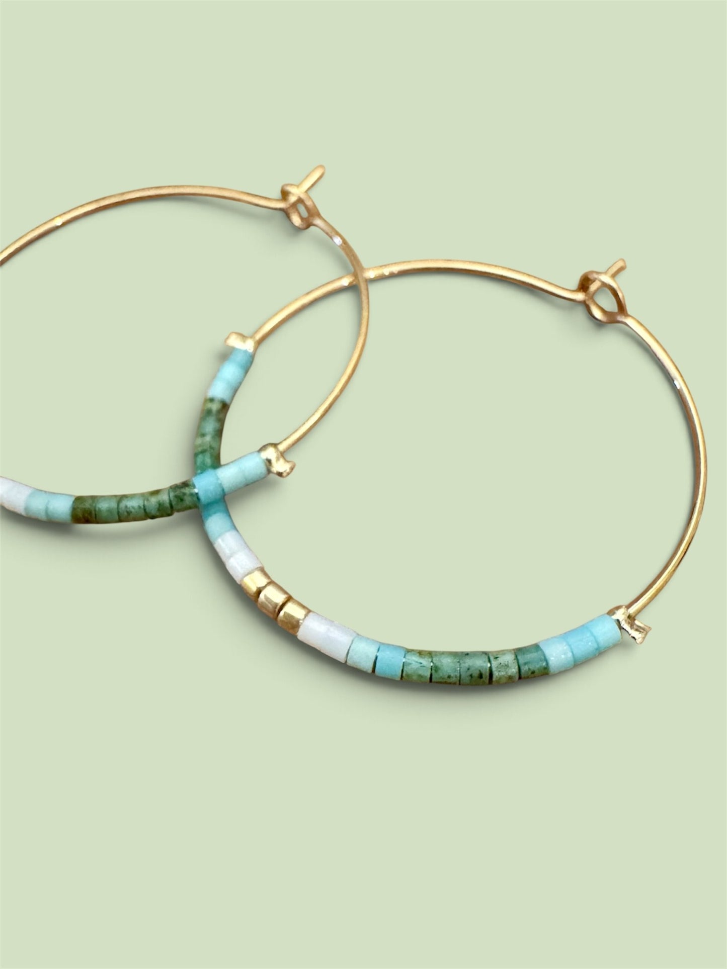 Miyuki Seed-Bead Hoops