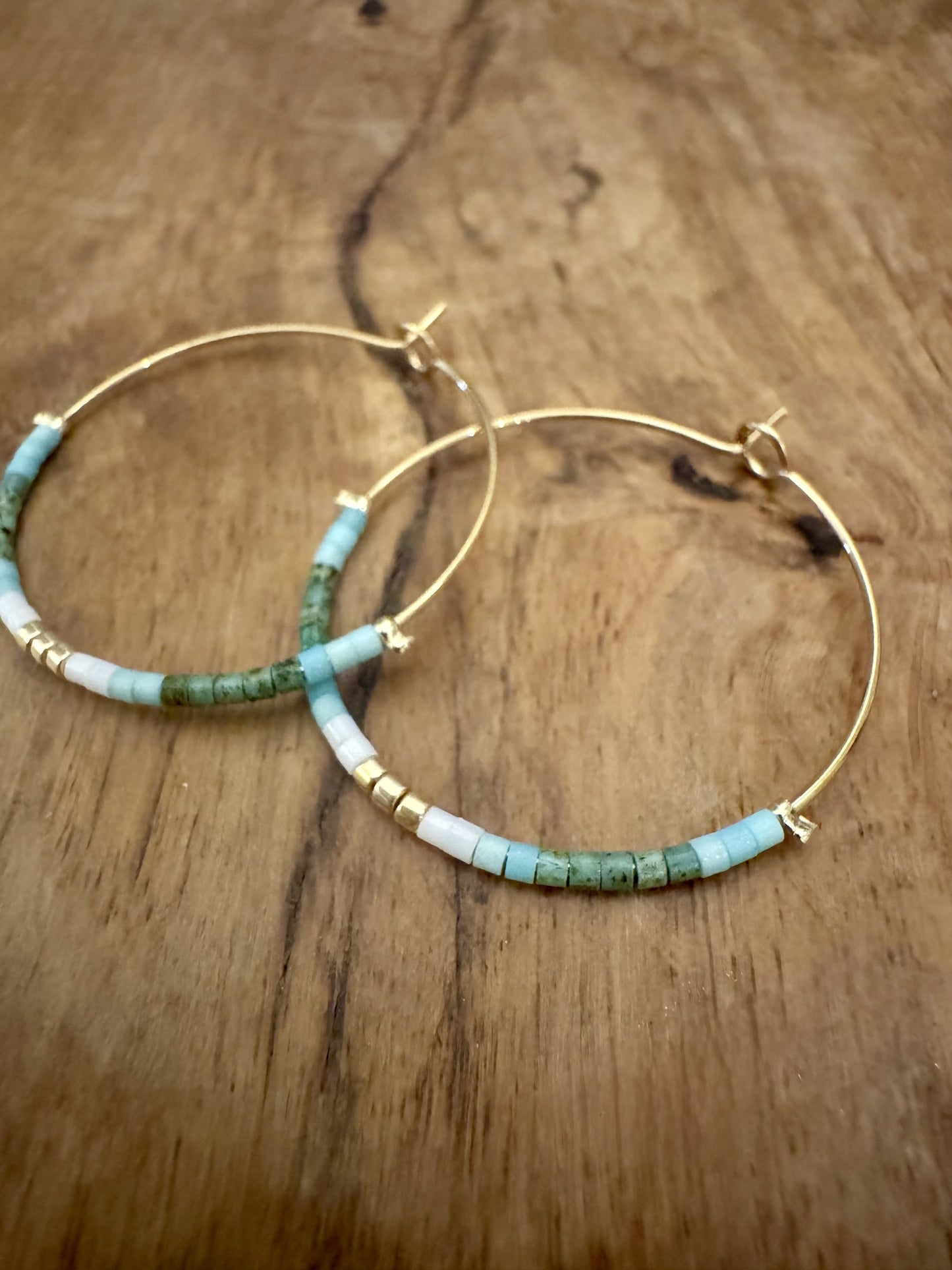 Miyuki Seed-Bead Hoops