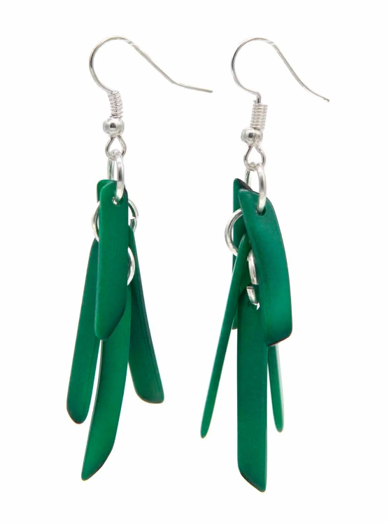 Tagua Seed Cluster Earrings