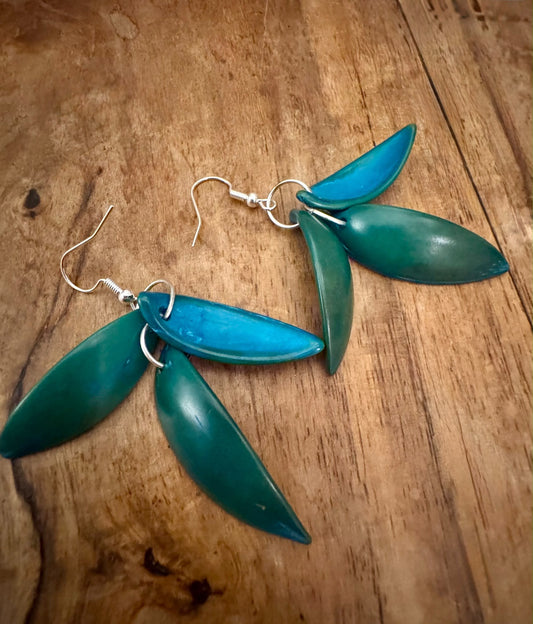 Tagua Seed Cluster Earrings