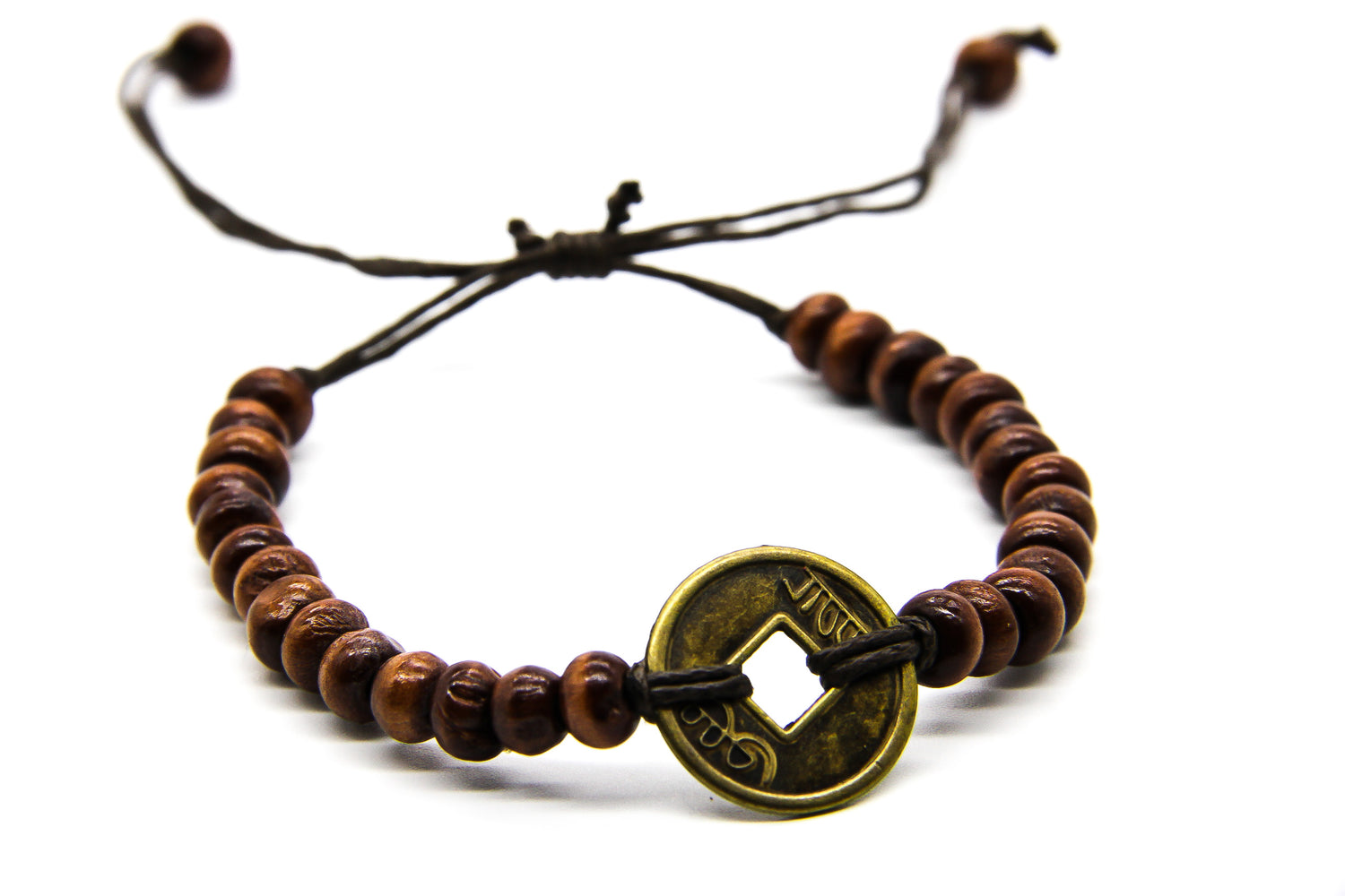 Natural Wood Beaded Bracelet | Ben's Beach Surf Jewellery UK | Fair Trade Sustainable Jewellery
