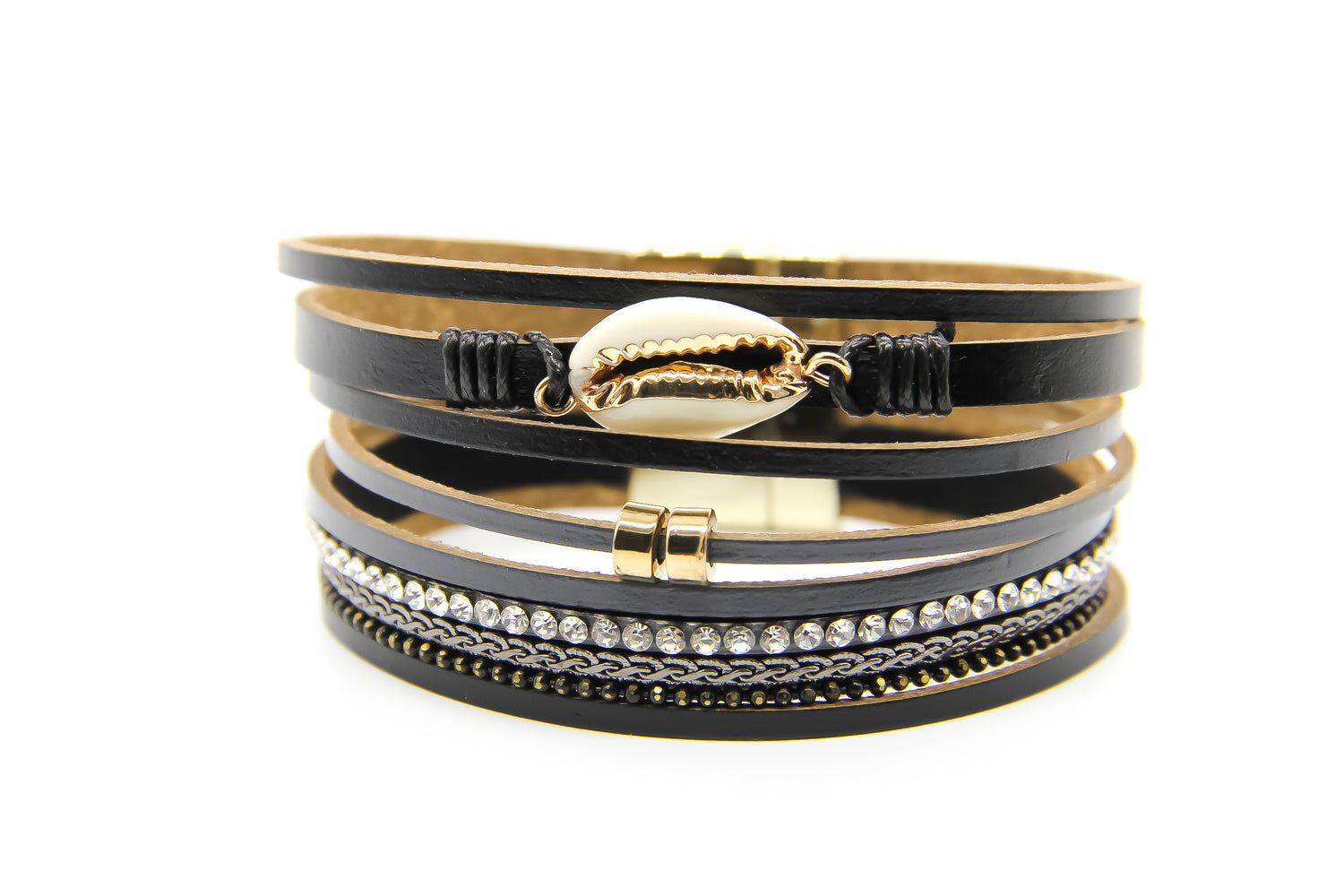 Black Multi-strand Beach Bracelet | Beach Jewellery | Ben's Beach