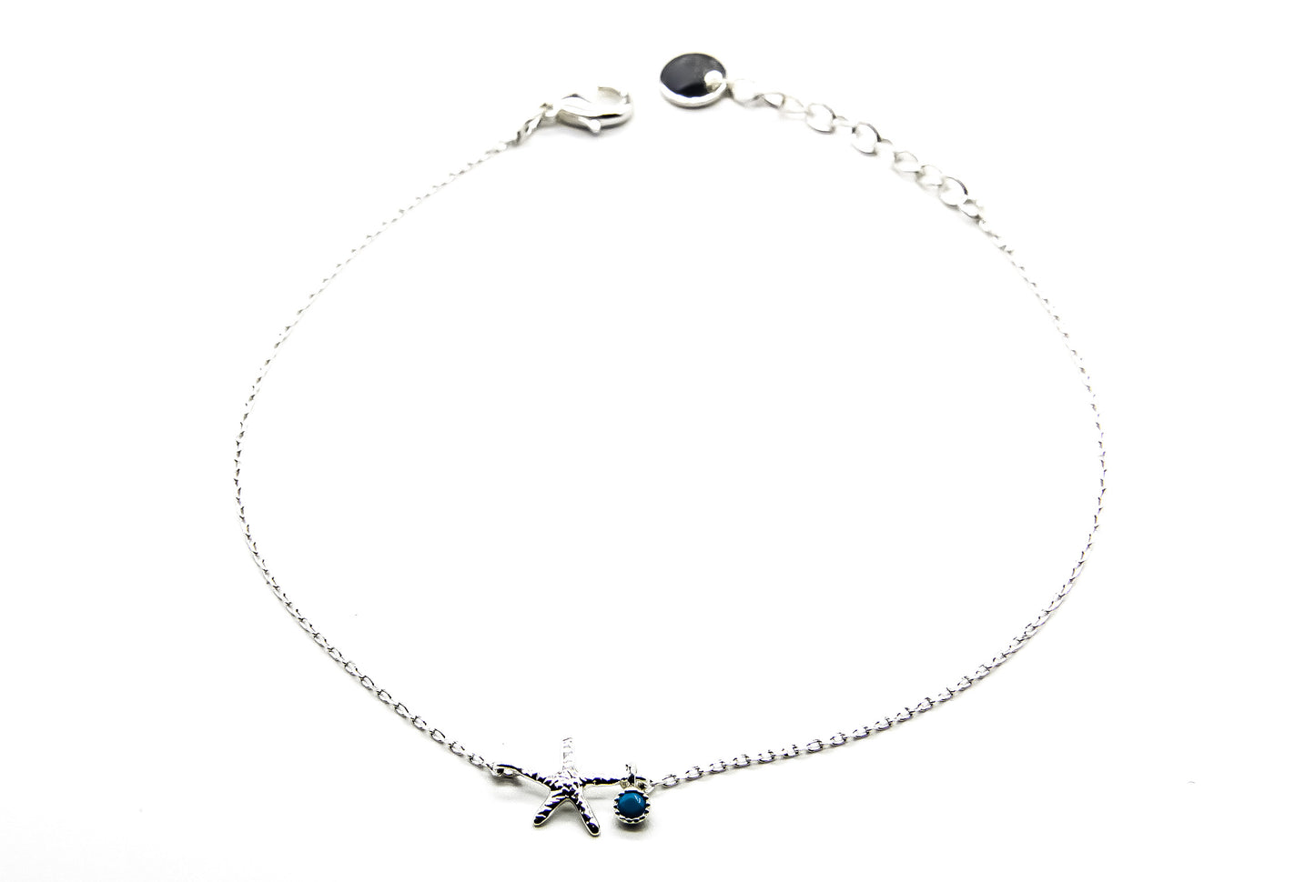 Silver Plated Anklet | Starfish | Beach Jewellery | Ben's Beach