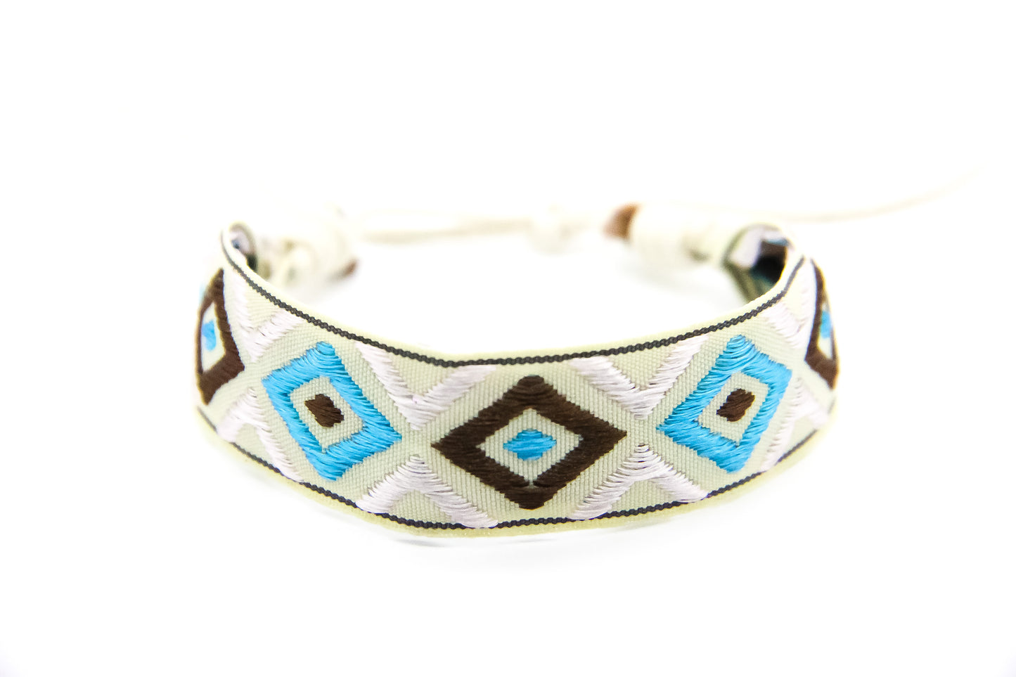 Woven bracelet Aztec design - Ben's Beach Jewellery